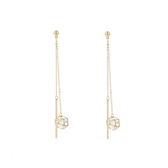 Clearance🔥Diamond and String Earrings - Picture 7 of 9